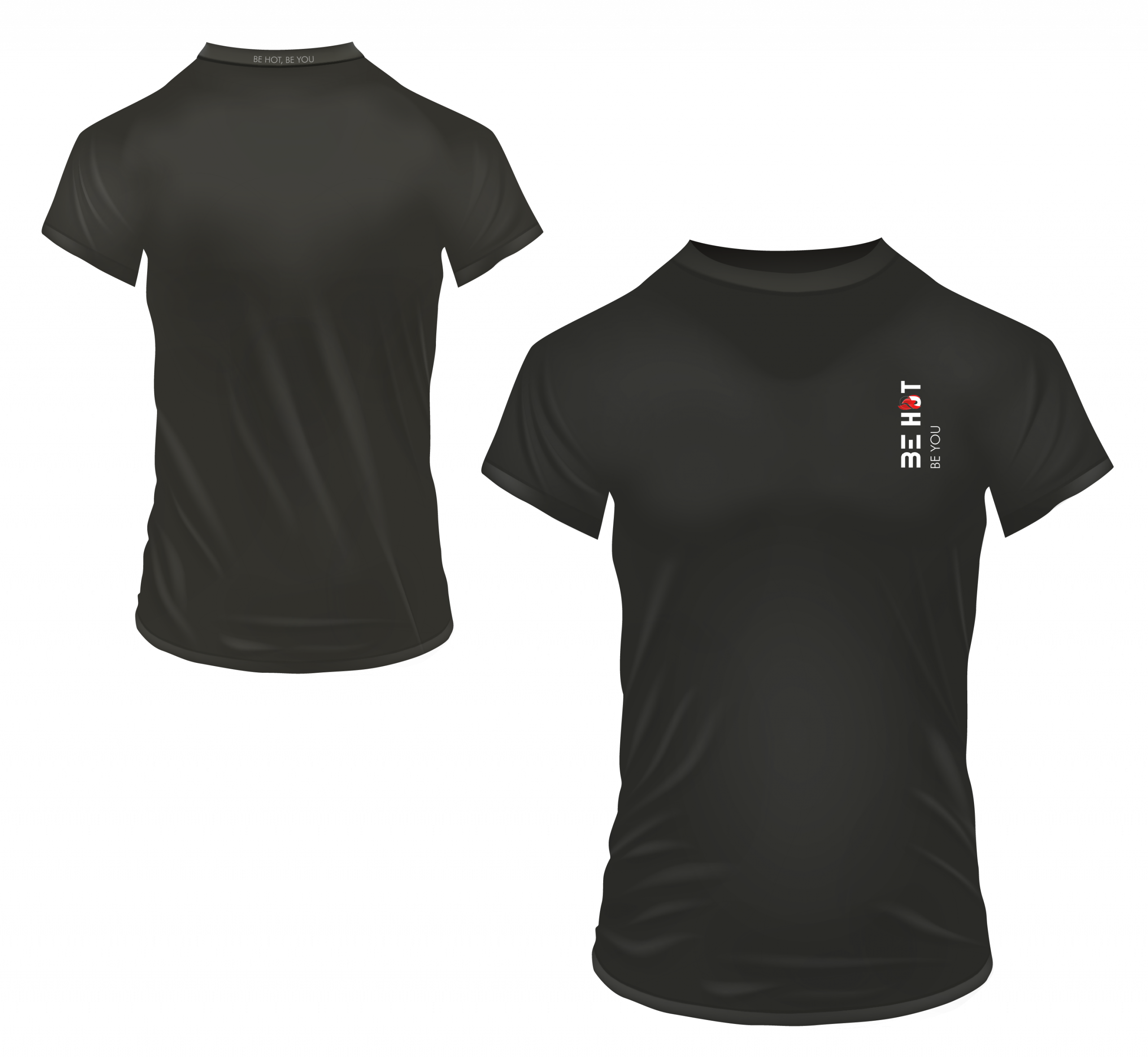 Notre t-shirt The FIT BLACKER de la marque BE HOT, qui est un t-shirt ajusté, en bambou de couleur noir.